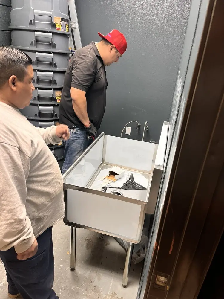 Commercial plumbing and sink installation in North Old Town